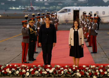 Presidente de Honduras, Xiomara Castro, y vicecanciller María Luisa Ramírez. / Foto: Carlos Jacinto.