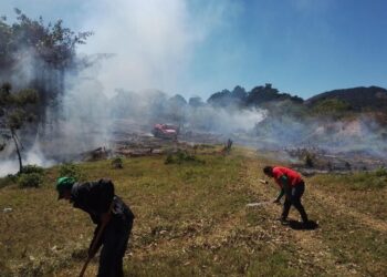 Mantienen acciones para controlar incendios forestales en el departamento de Guatemala