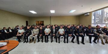Mandos de la Comisaría 42 sostienen reunión para fortalecer seguridad en los municipios de San Marcos