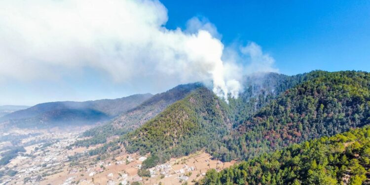 FAG apoyará en combate de incendio forestal en Totonicapán