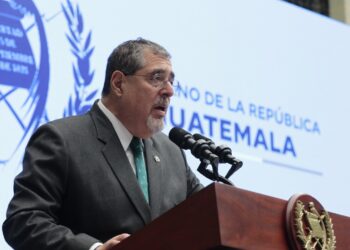 Presidente Arévalo refrendó su compromiso con el bienestar de los guatemaltecos. /Foto: Noé Pérez