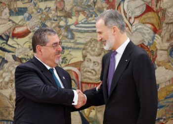 El rey Felipe VI recibe al presidente Bernardo Arévalo en Madrid