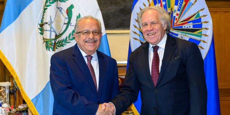 Canciller se reunió con el secretario general de la OEA