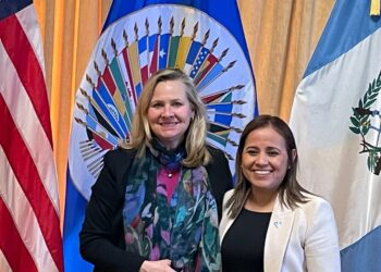 Secretaria ejecutiva de la SVET, Danissa Ramírez (derecha). /Foto: OEA.