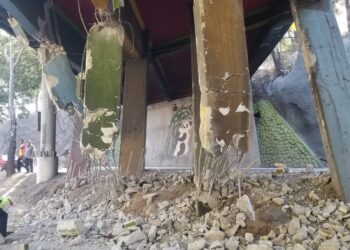 Daños en puente Lo de Bran. / Foto: Municipalidad de Guatemala