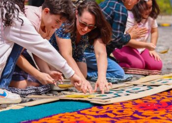 Las alfombras son símbolo de fe y devoción en Guatemala. /Foto: Inguat