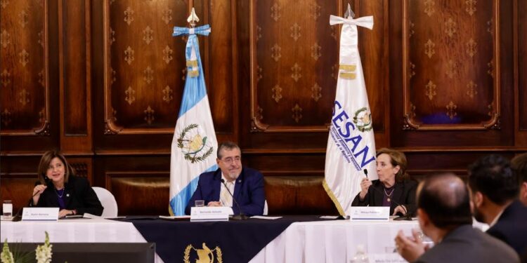 Presidente Arévalo destaca acciones en su gestión para reducir la desnutrición en menores. / Foto: Dickéns Zamora y Gilber García.