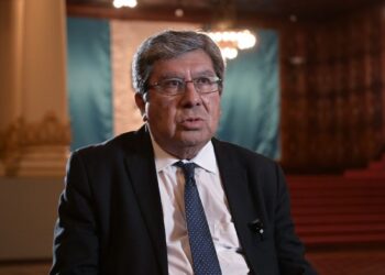 Secretario de Coordinación Ejecutiva de la Presidencia, Víctor Hugo Godoy. / Foto: Álvaro Interiano.