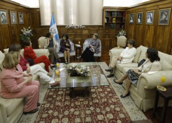 Doctora Lucrecia Peinado se reúne con anteriores primeras damas