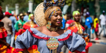 Haití se llenó de color y alegría con el carnaval. / Foto: EFE.