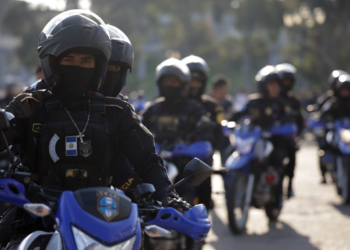 Agentes participantes de la presentación del Grupo Especial contra las Extorsiones. / Foto: Dickéns Zamora.