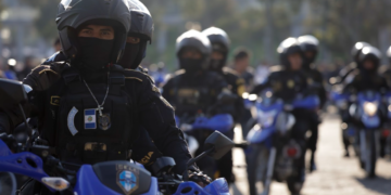 Agentes participantes de la presentación del Grupo Especial contra las Extorsiones. / Foto: Dickéns Zamora.