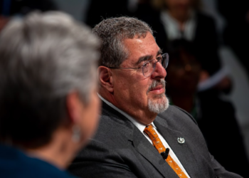 Presidente Arévalo se refirió a los planes para abordar a los migrantes. / Foto: Daniel Hernández.