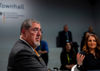 Presidente Arévalo en la Conferencia de Seguridad en Múnich, Alemania. / Foto: Gobierno de Guatemala.