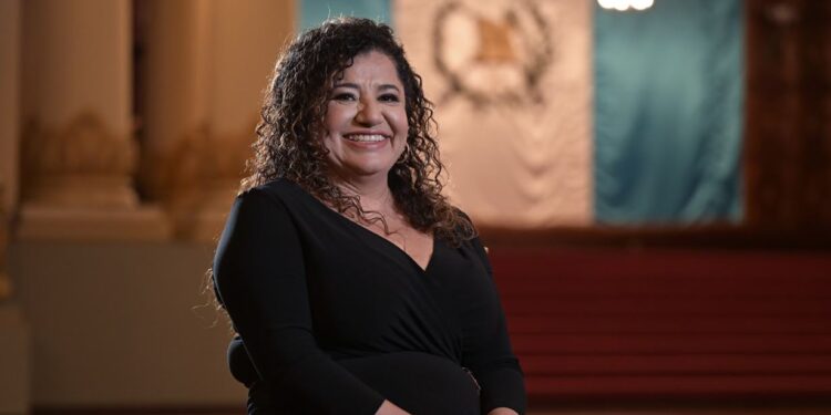Zulma Calderón, titular de la SOSEP. / Foto: Álvaro Interiano.