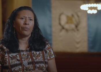 Ministra de Trabajo resaltó los logros alcanzados por su cartera durante su gestión. / Foto: Gobierno de Guatemala.