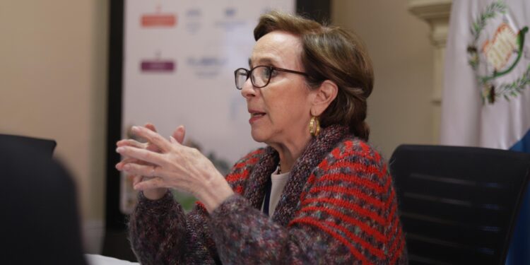 Mireya Palmieri, titular de la SESAN. /Foto: SESAN