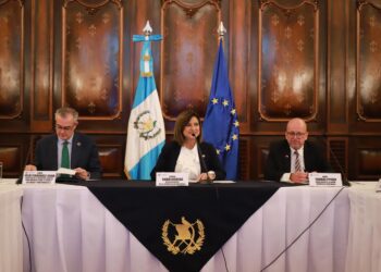La reunión con la Unión Europea se llevó a cabo en el Palacio Nacional de la Cultura. /Foto: Vicepresidencia de la República