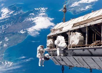 Estación Espacial Internacional. / Foto: National Geographic.