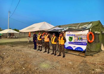 Puestos de socorro habilitados en las principales carreteras del país. /Foto: Ejército de Guatemala