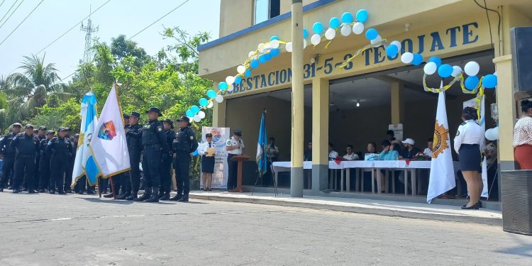 Inauguran dos subestaciones policiales en Escuintla