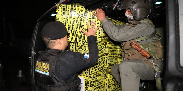 Incautaciones de droga en Guatemala.