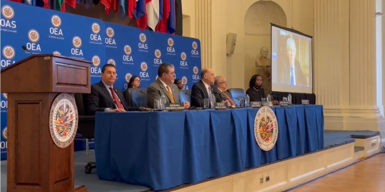 Presidente Bernardo Arévalo ante la OEA.