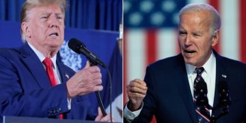 Trump y Biden disputan la presidencia de Estados Unidos este año. Foto: France 24.