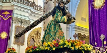 Jesús Nazareno de La Merced, en su procesión de "La Reseña". / Foto: Jesús en Guate.