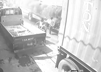 Así fue el ataque y la captura de los presuntos responsables de quemar un bus en Escuintla