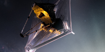 Telescopio James Webb ayuda a estudiar más a fondo esta galaxia y más. / Foto: NASA-GSFC, Adriana M. Gutierrez (CI Lab).