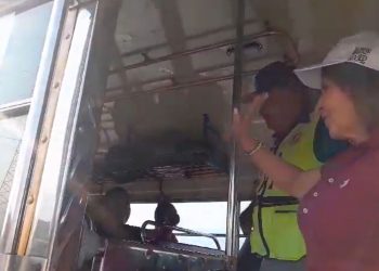 Ministra De la Vega supervisa operativos en carreteras. /Foto: CIV