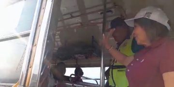 Ministra De la Vega supervisa operativos en carreteras. /Foto: CIV