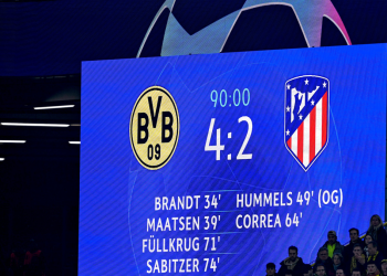 El Atlético se desploma en Alemania y el Borussia Dortmund se mete a semifinales