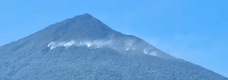Conred reporta siete nuevos incendios en volcán de Agua./ Foto: Conred.