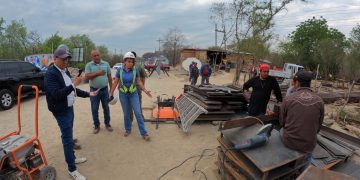 Supervisión de la construcción del puente Motagua en la CA-9 Norte kilómetro 137. /Foto: CIV
