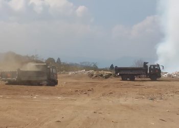 Incendio en el Vertedero AMSA, en Villa Nueva