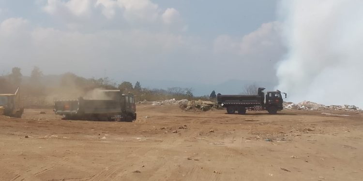 Incendio en el Vertedero AMSA, en Villa Nueva