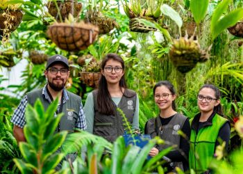 Investigadores del Jardín Botánico de Quito, Ecuador. / Foto: Jardín Botánico de Quito.