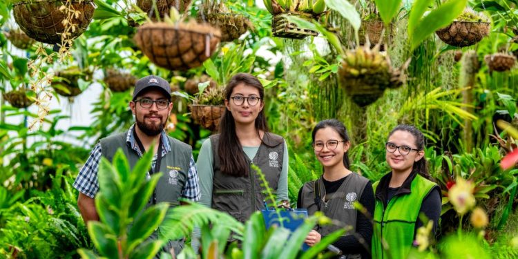 Investigadores del Jardín Botánico de Quito, Ecuador. / Foto: Jardín Botánico de Quito.