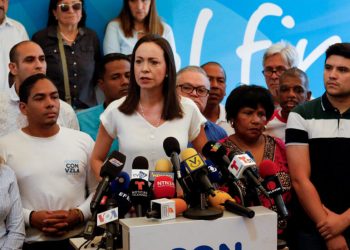 Líder opositora venezolana Corina Machado. / Foto: France 24.