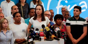 Líder opositora venezolana Corina Machado. / Foto: France 24.