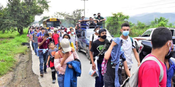 Migración por Centroamérica casi se ha triplicado, dice OIM. / Foto: Los Ángeles Times.