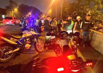 PNC realiza operativo en contra de las carreras clandestinas de motocicletas