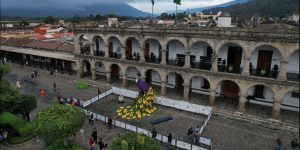 Palacio de loAyuntamiento de Antigua Guatemala. / Foto: Festival de las flores.