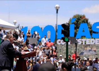 Presentación de los avances de los 100 días del Gobierno del presidente Bernardo Arévalo.