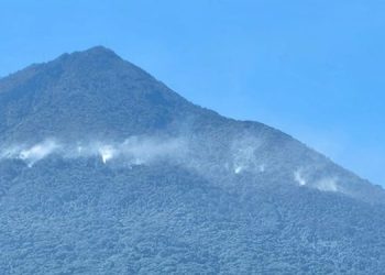Se reportan nuevos incendios intencionales en volcán de Agua. / Foto: Conred.