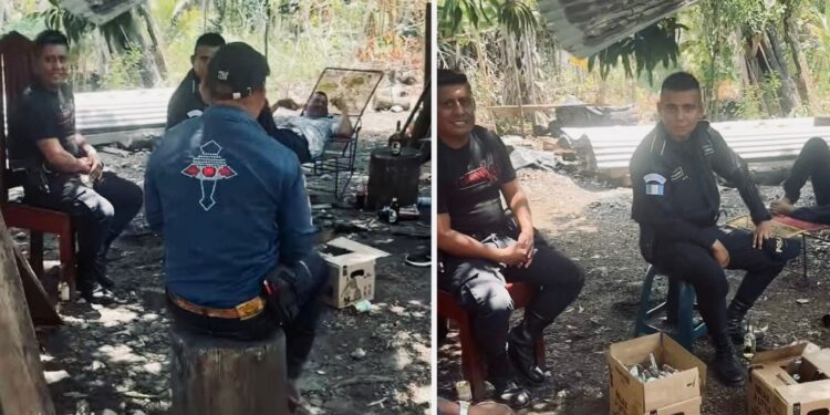 Investigan a agentes de la PNC grabados consumiendo bebidas alcohólicas