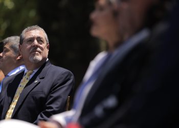 Presidente Arévalo hace la primera rendición de cuentas de su gestión. /Foto: Gilber García