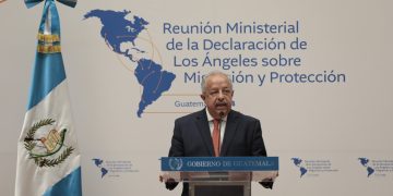 El canciller Martínez se refirió a las acciones abordadas durante la reunión ministerial de la Declaración de Los Ángeles. /Foto: Noé Pérez